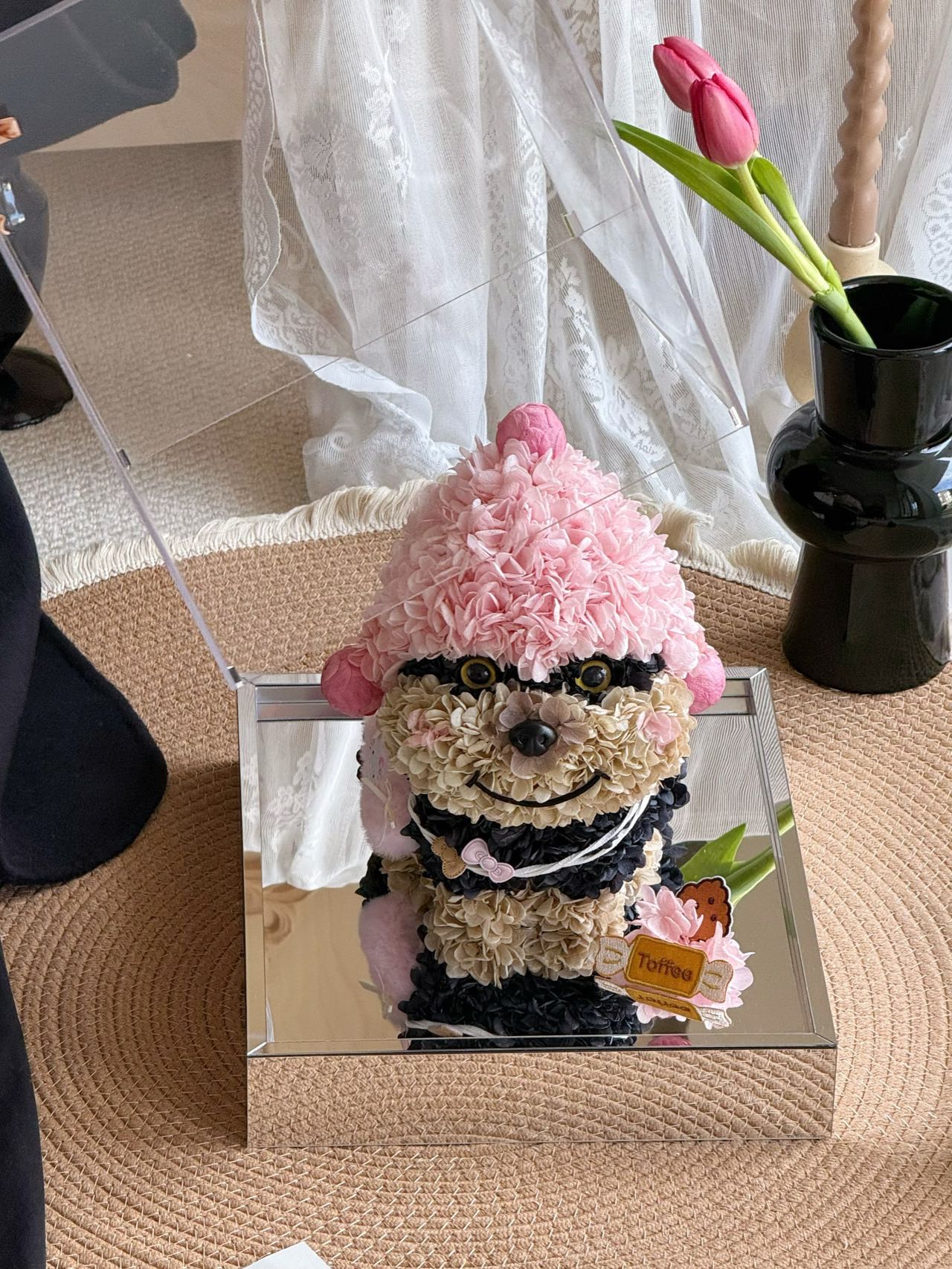 Bee Dog Doll Preserved Rose Gift Box Real Flower Preserved Flower Luxury Birthday Gift Proposal Anniversary Gift Give Children Gift