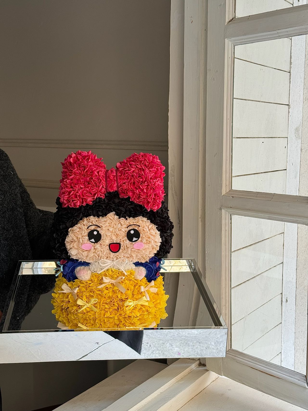 Valentine's Day Christmas gift preserved flowers pamper little princess gift handmade flower doll gift for girlfriend send bestie