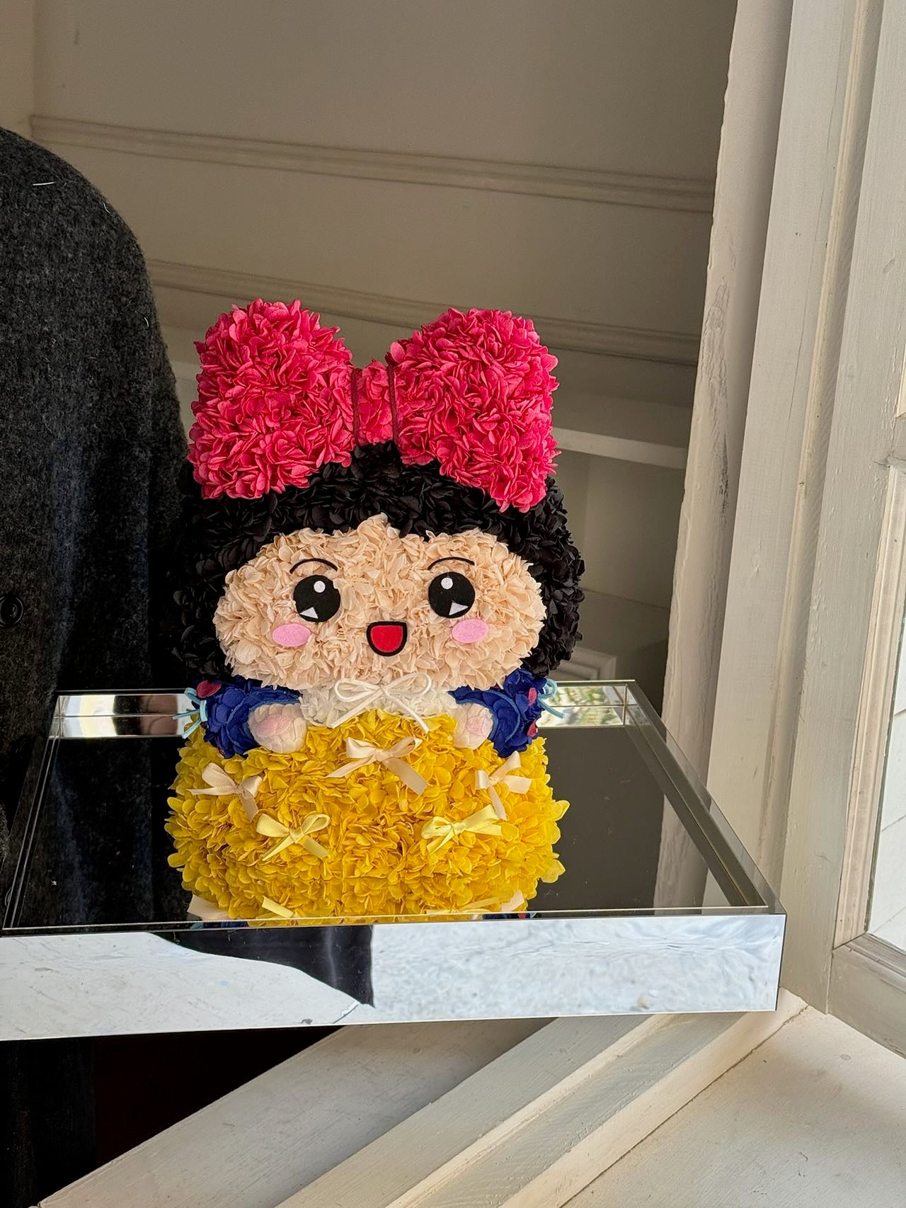 Valentine's Day Christmas gift preserved flowers pamper little princess gift handmade flower doll gift for girlfriend send bestie