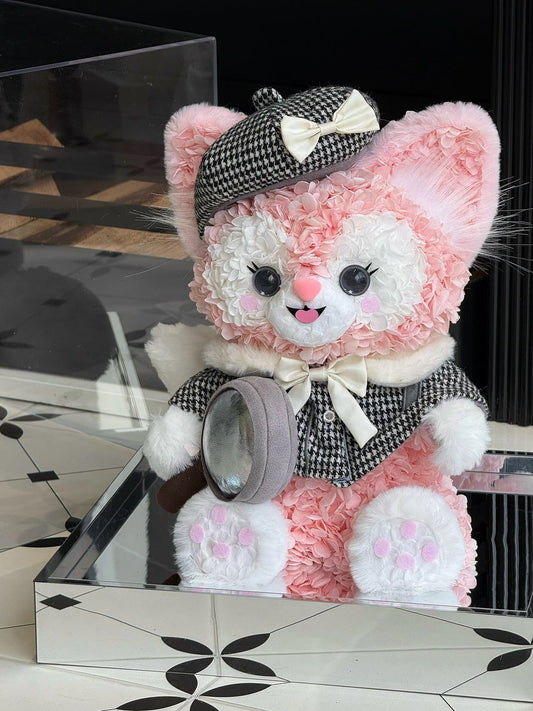 Preserved Flower Star Delu Doll Gift Ornament Acrylic Gift Box High-end Light Luxury Gift Valentine's Day Gift