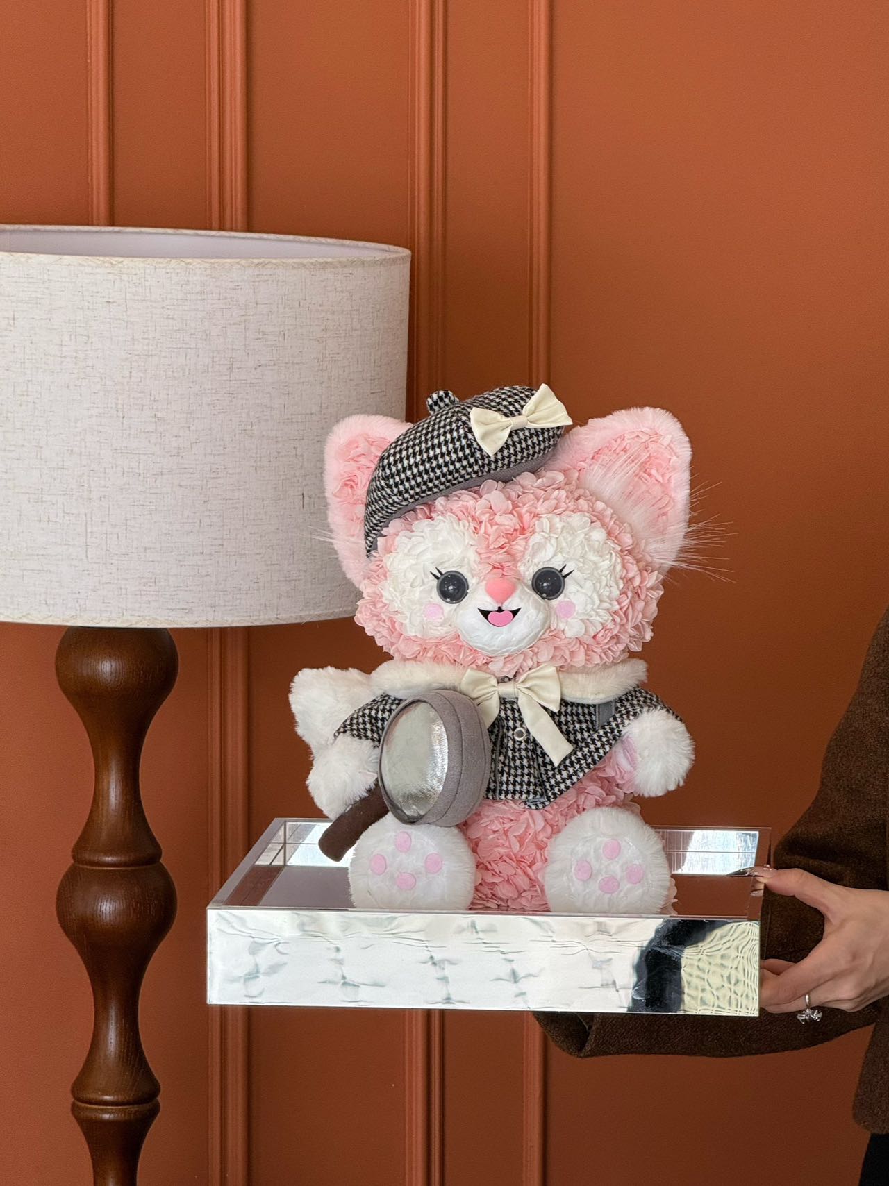 Preserved Flower Star Delu Doll Gift Ornament Acrylic Gift Box High-end Light Luxury Gift Valentine's Day Gift