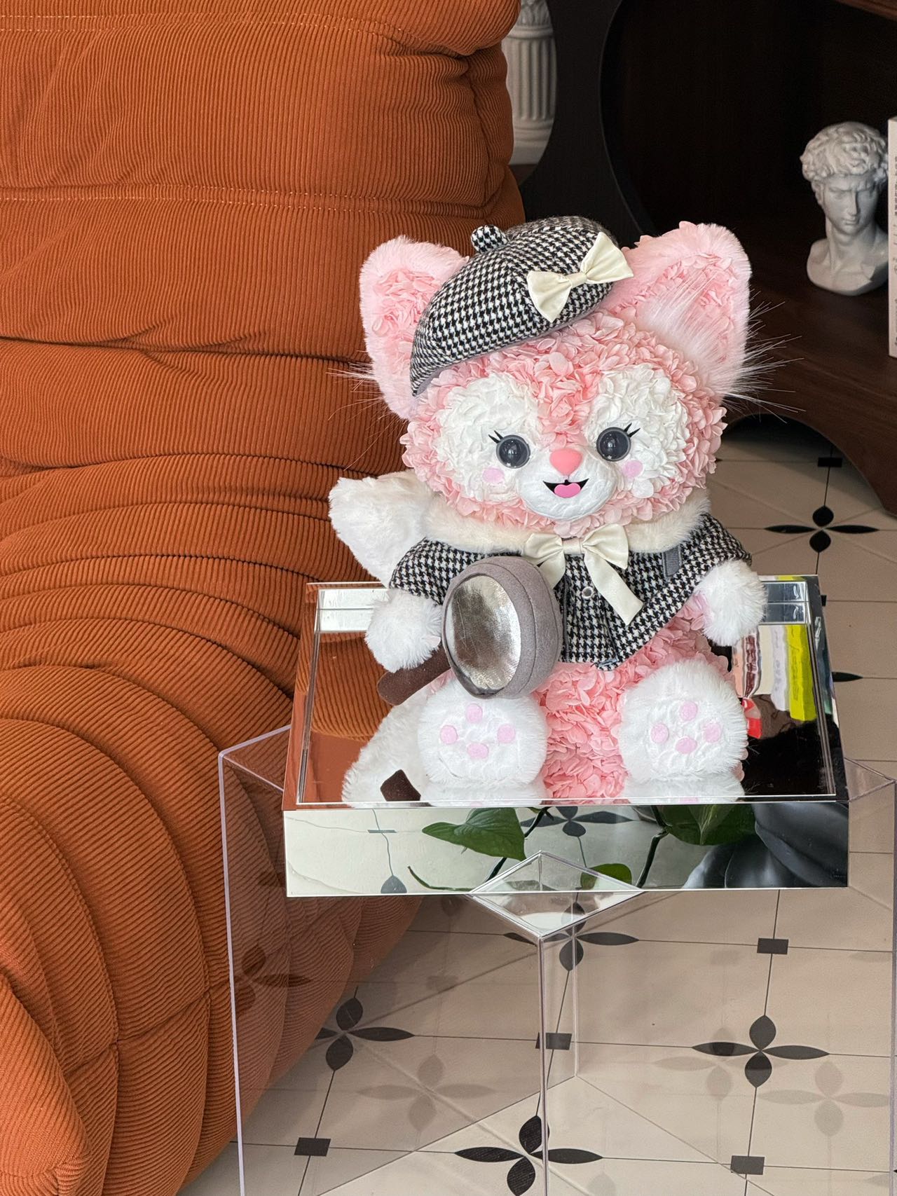 Preserved Flower Star Delu Doll Gift Ornament Acrylic Gift Box High-end Light Luxury Gift Valentine's Day Gift