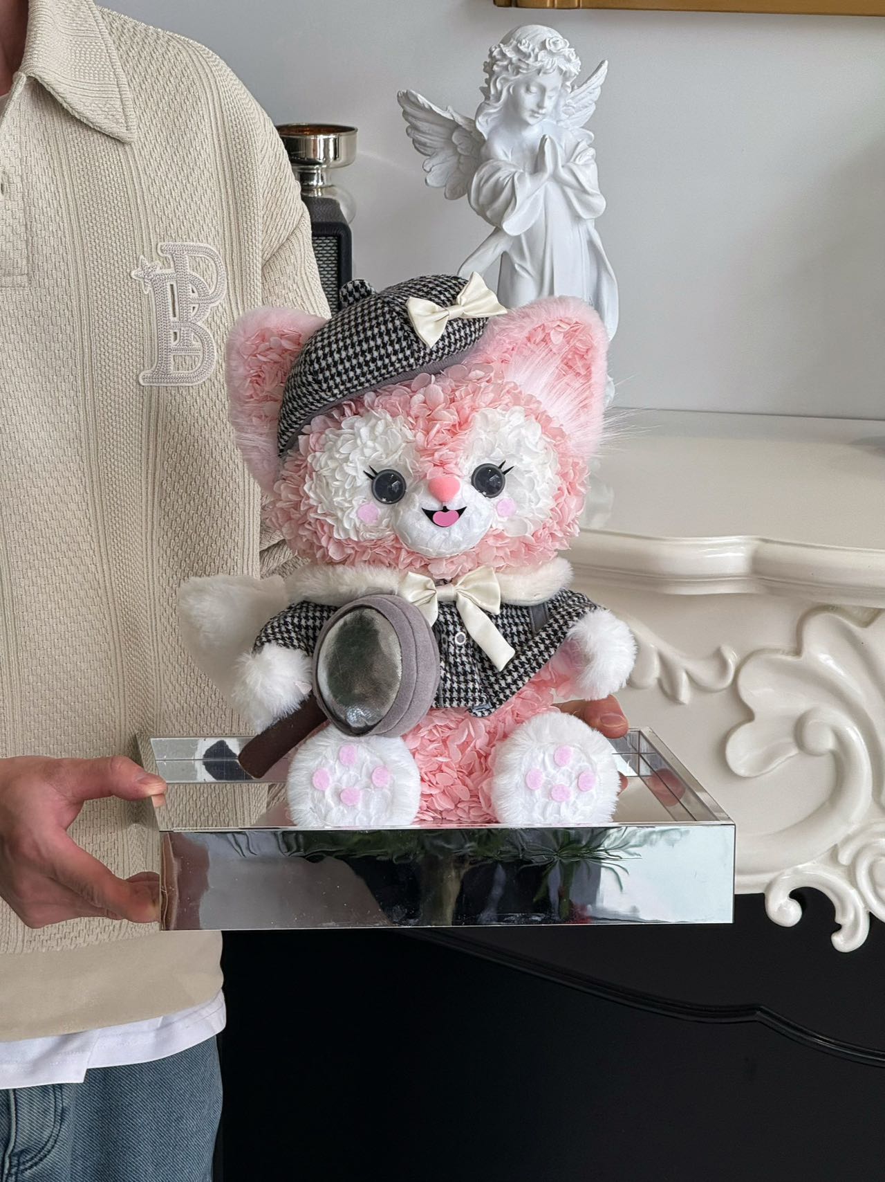 Preserved Flower Star Delu Doll Gift Ornament Acrylic Gift Box High-end Light Luxury Gift Valentine's Day Gift