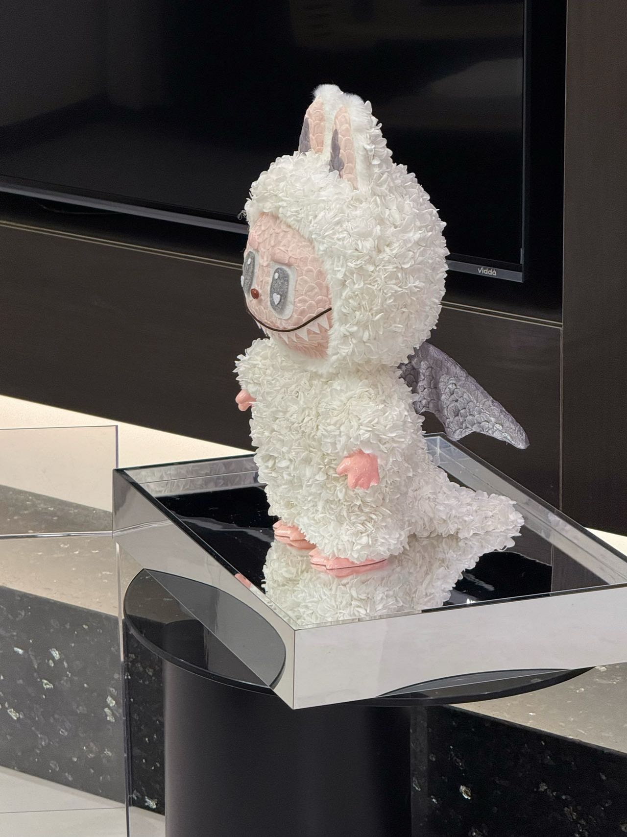 Labubu series preserved flower hydrangea ornaments acrylic gift box high-end light luxury gift Valentine's Day gift for girlfriend