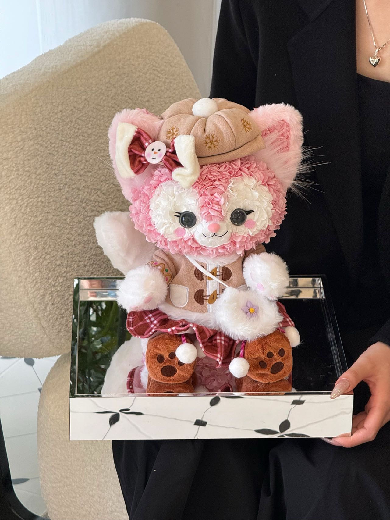 Preserved flower high-end luxury gift Lina Bell doll flower gift for girlfriend Valentine's Day gift