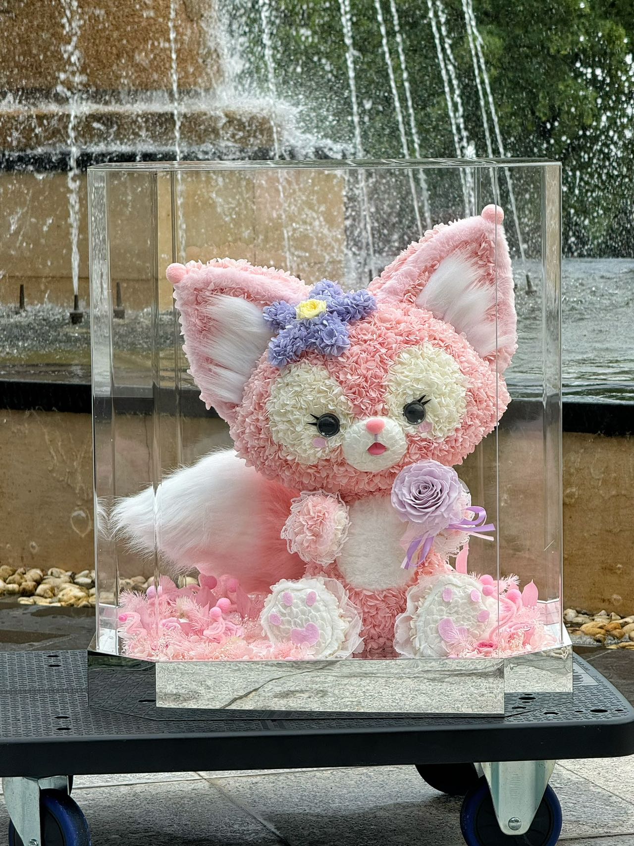  Preserved Flower Stuffed Linabell Doll, Lifelike Cartoon Plush, No Fading Floral Toy, Ideal Souvenir & Home Decoration for Linabell Lovers