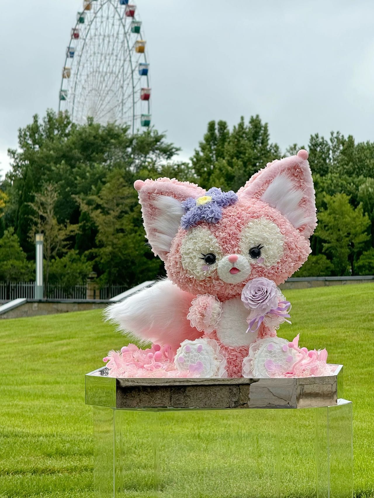  Preserved Flower Stuffed Linabell Doll, Lifelike Cartoon Plush, No Fading Floral Toy, Ideal Souvenir & Home Decoration for Linabell Lovers