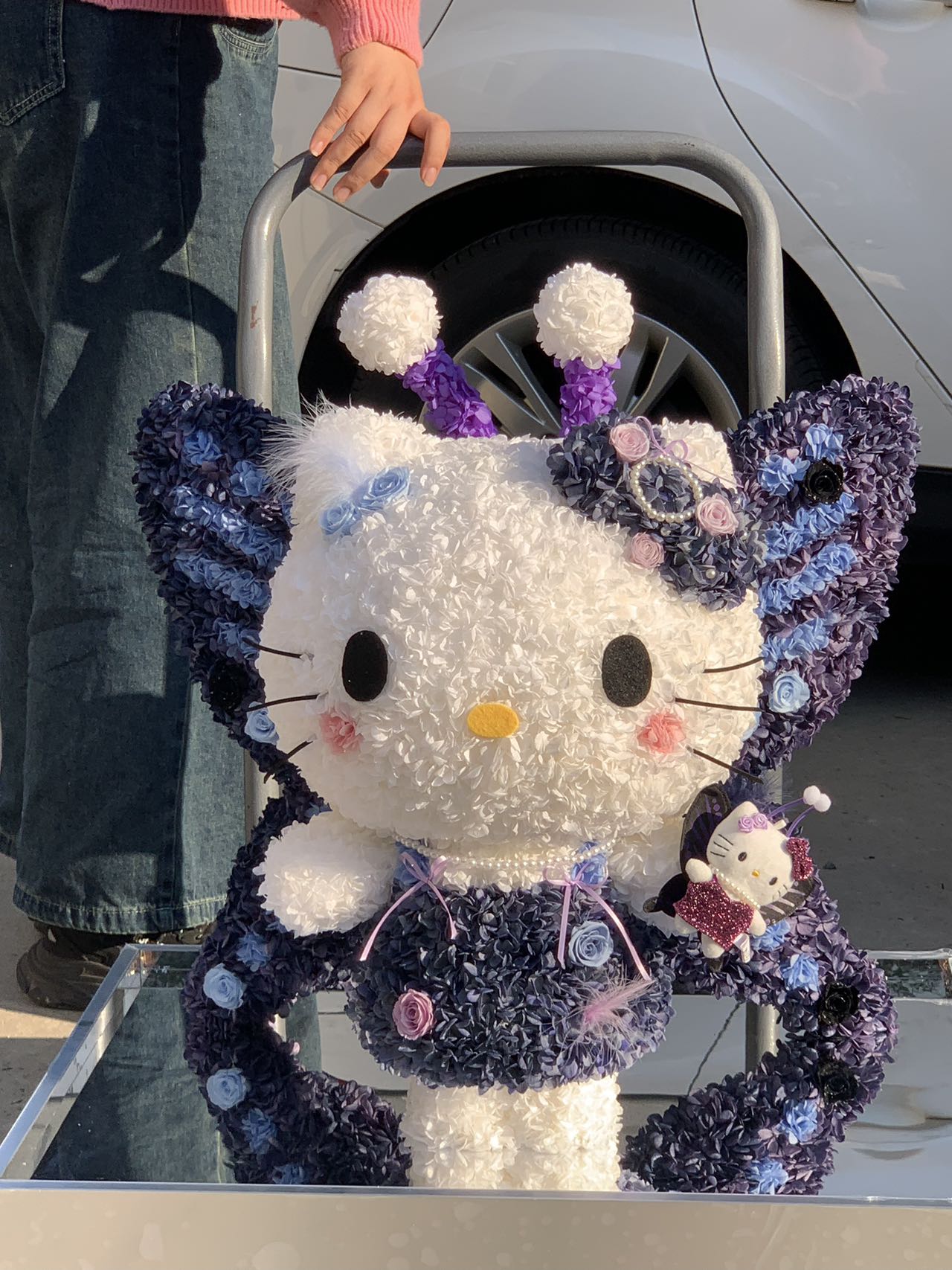 Preserved Flower Hello Kitty Doll - Eternal Bloom Cute Plush, Perfect Gift for Kitty Lovers & Deco