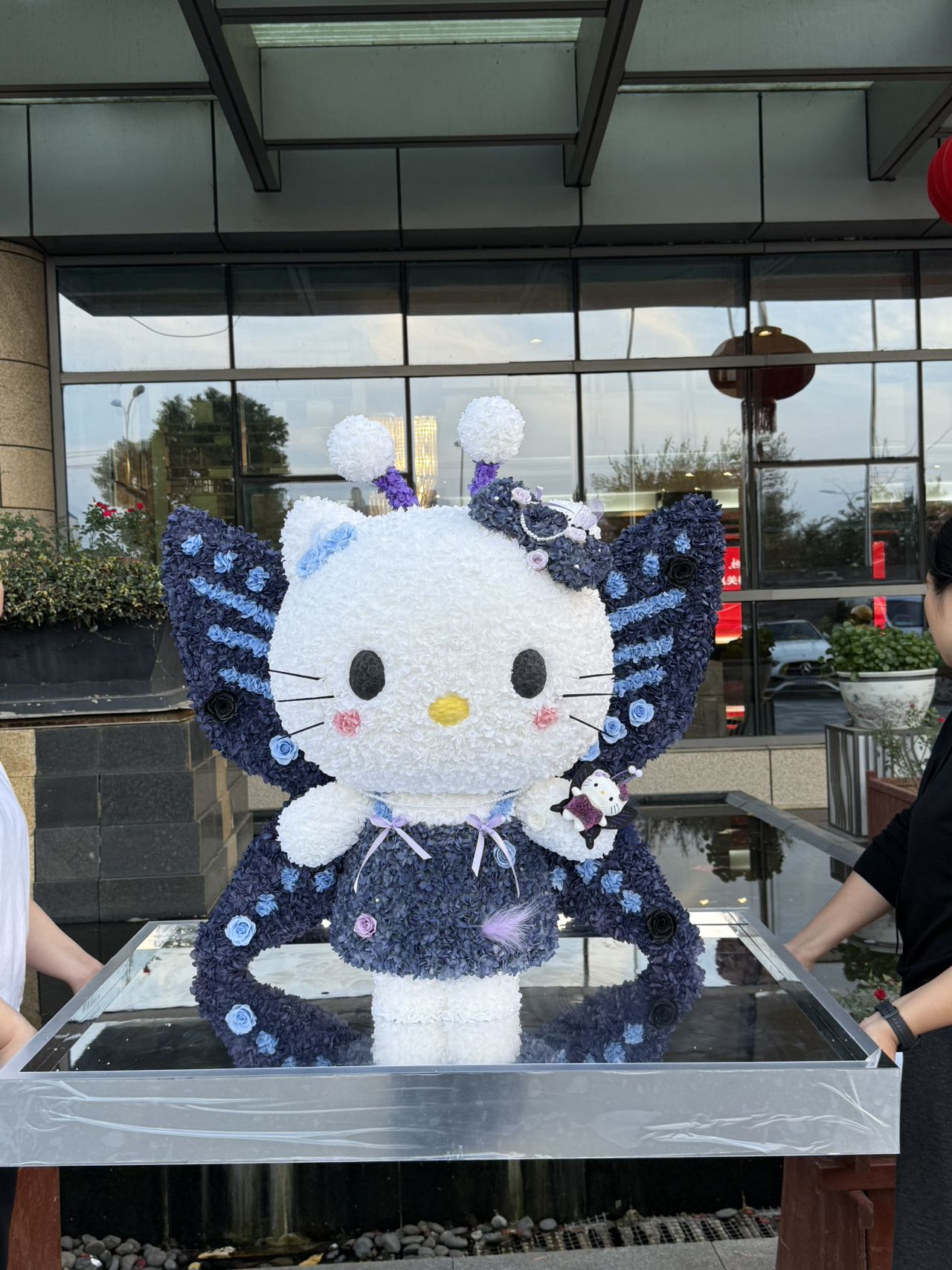 Cute Preserved Flower Hello Kitty Doll - Long-Lasting Bloom Decoration, Great Gift for Family & Friends