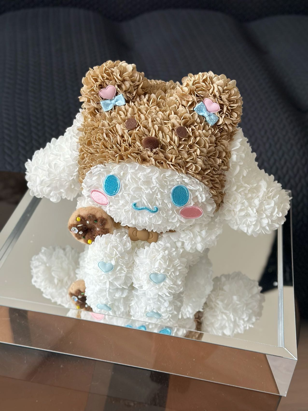 Fashion preserved flower hydrangea cute rabbit gift birthday gift commemorative gift for girlfriend