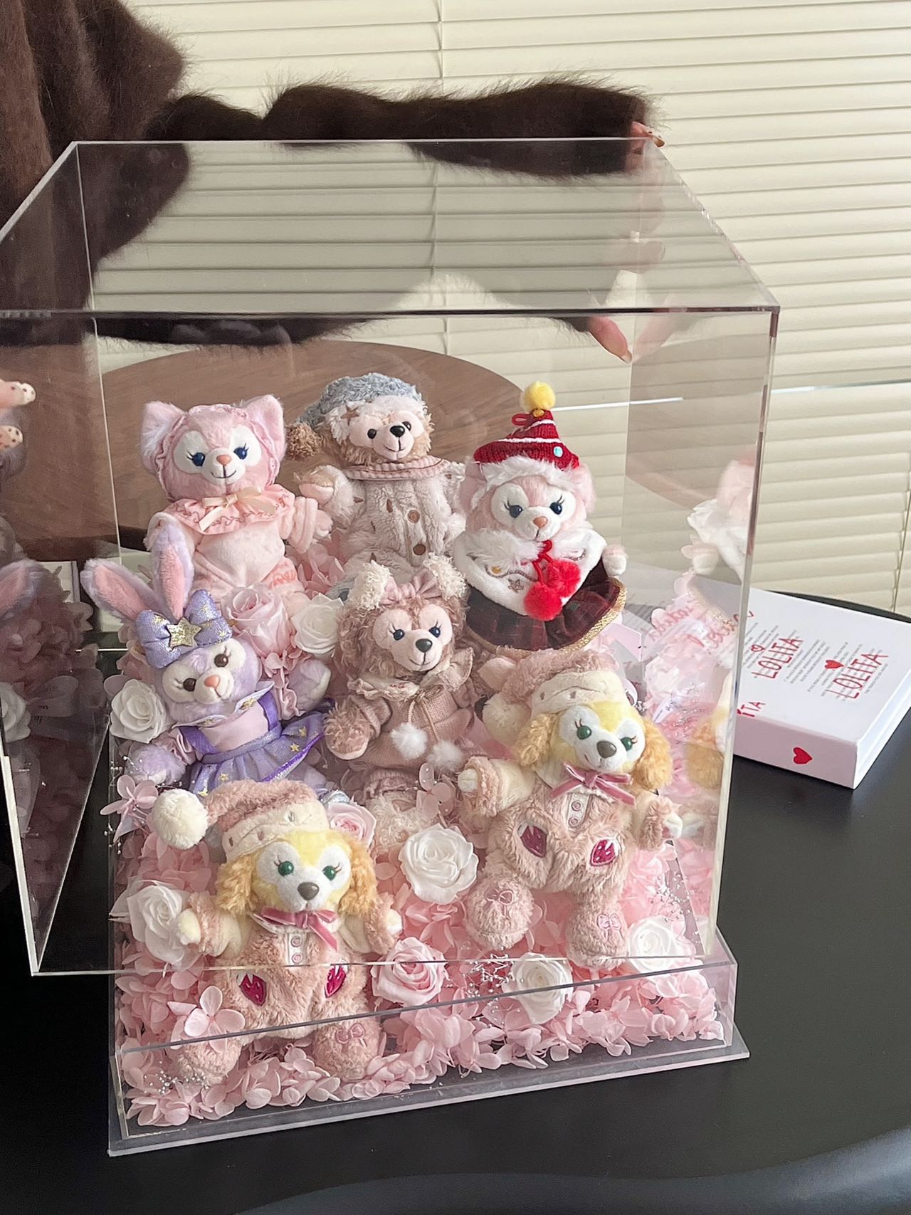 Disney Doll Preserved Flower Gift Box High-end Acrylic Gift for Girlfriend's Birthday