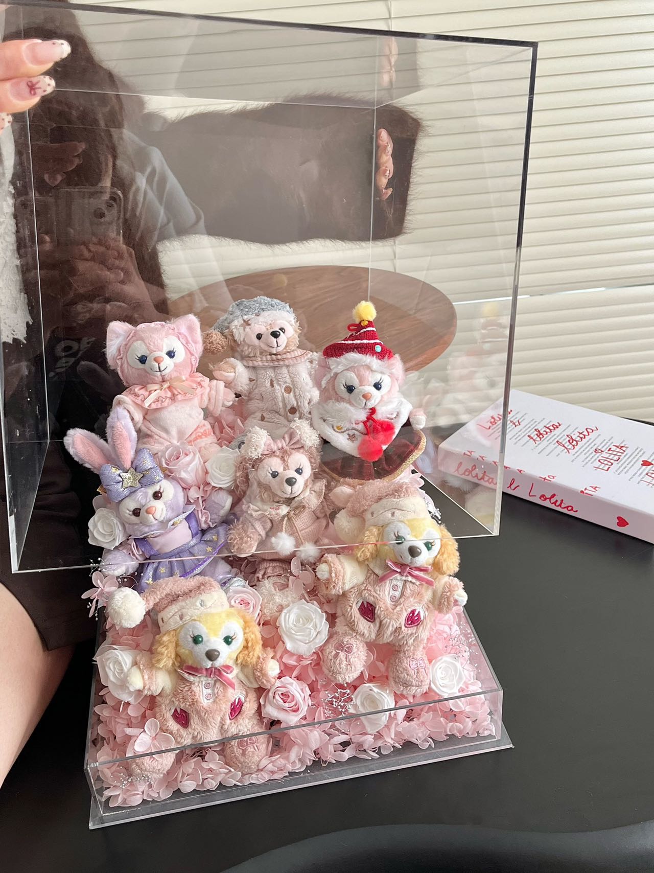 Disney Doll Preserved Flower Gift Box High-end Acrylic Gift for Girlfriend's Birthday