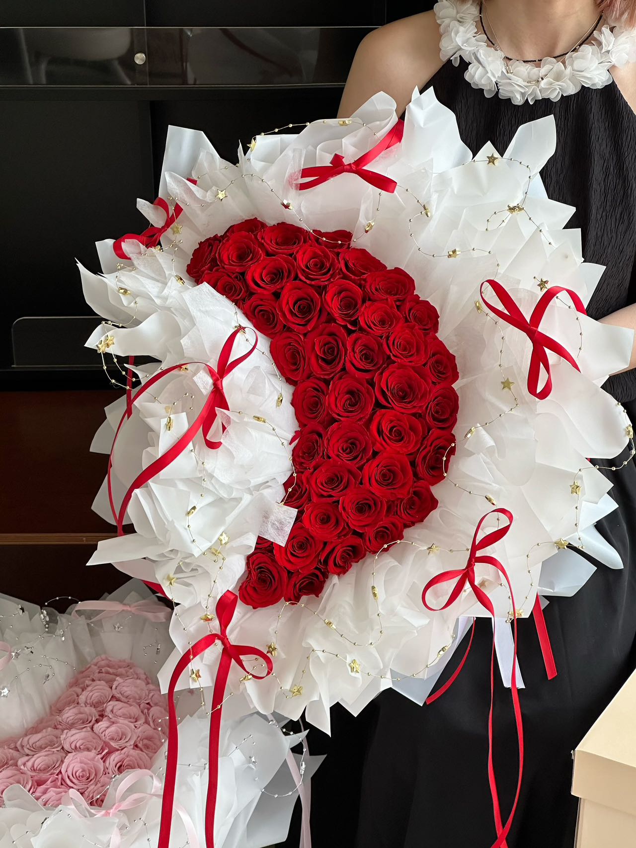 Valentine's Day Eternal Rose Moon Bouquet Preserved Rose
