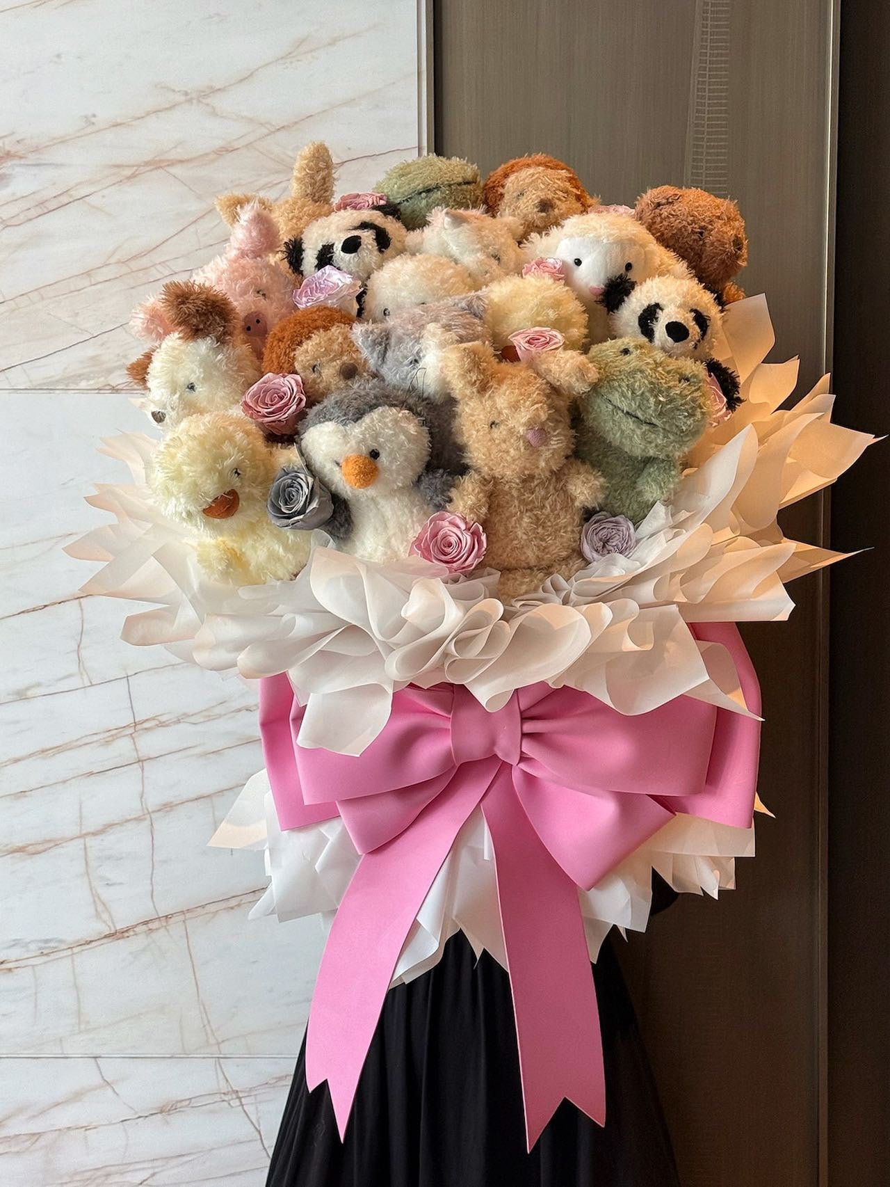 Comfort doll immortal rose gift box real flower immortal flower luxury birthday gift wedding proposal anniversary gift Valentine's Day gift Mother's Day gift