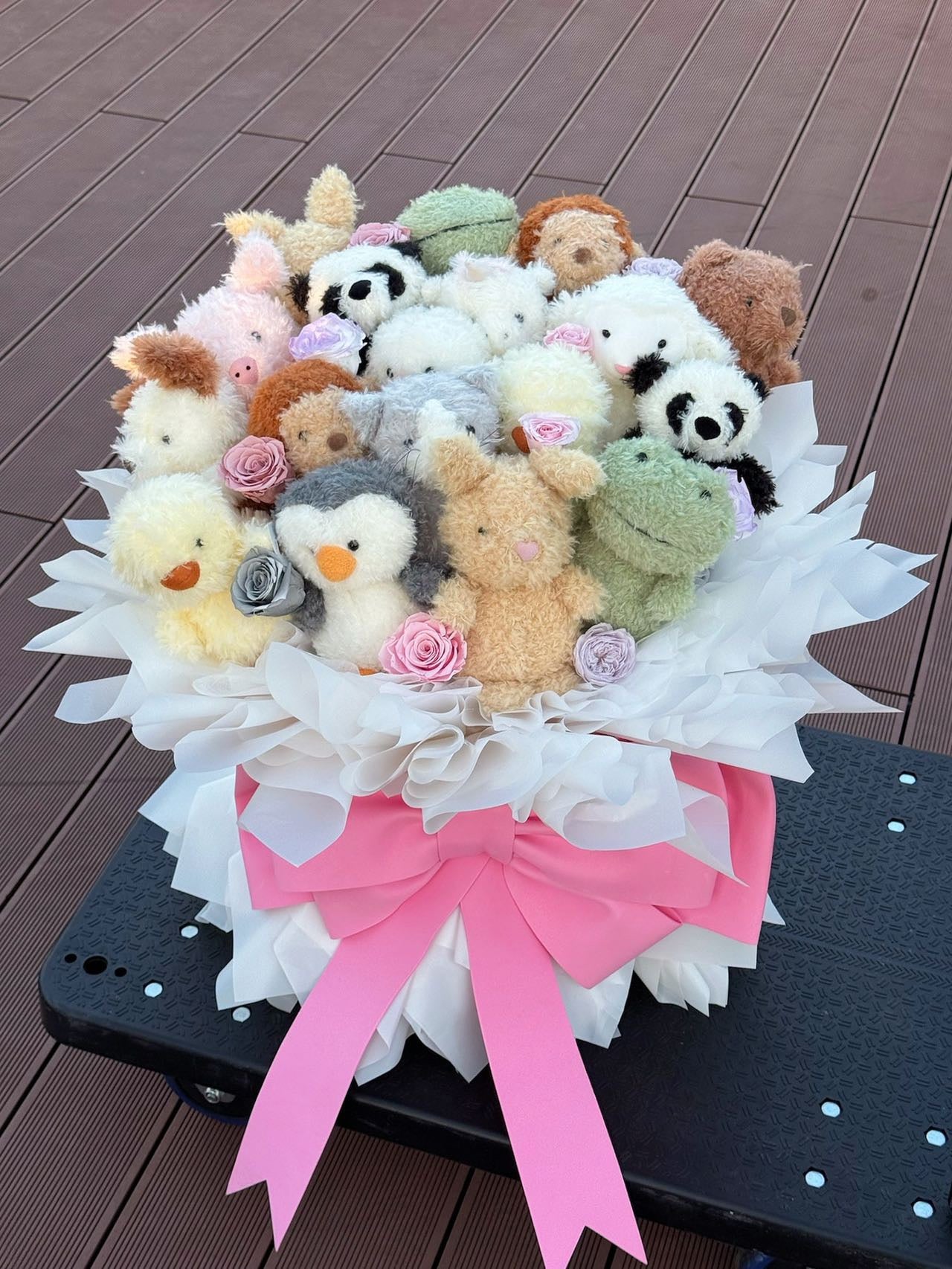 Comfort doll immortal rose gift box real flower immortal flower luxury birthday gift wedding proposal anniversary gift Valentine's Day gift Mother's Day gift