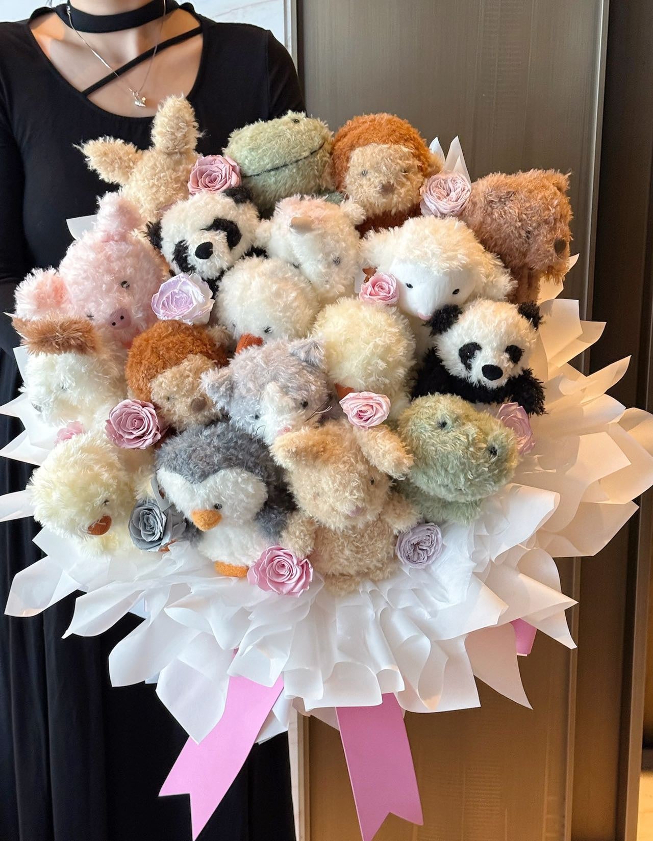 Comfort doll immortal rose gift box real flower immortal flower luxury birthday gift wedding proposal anniversary gift Valentine's Day gift Mother's Day gift