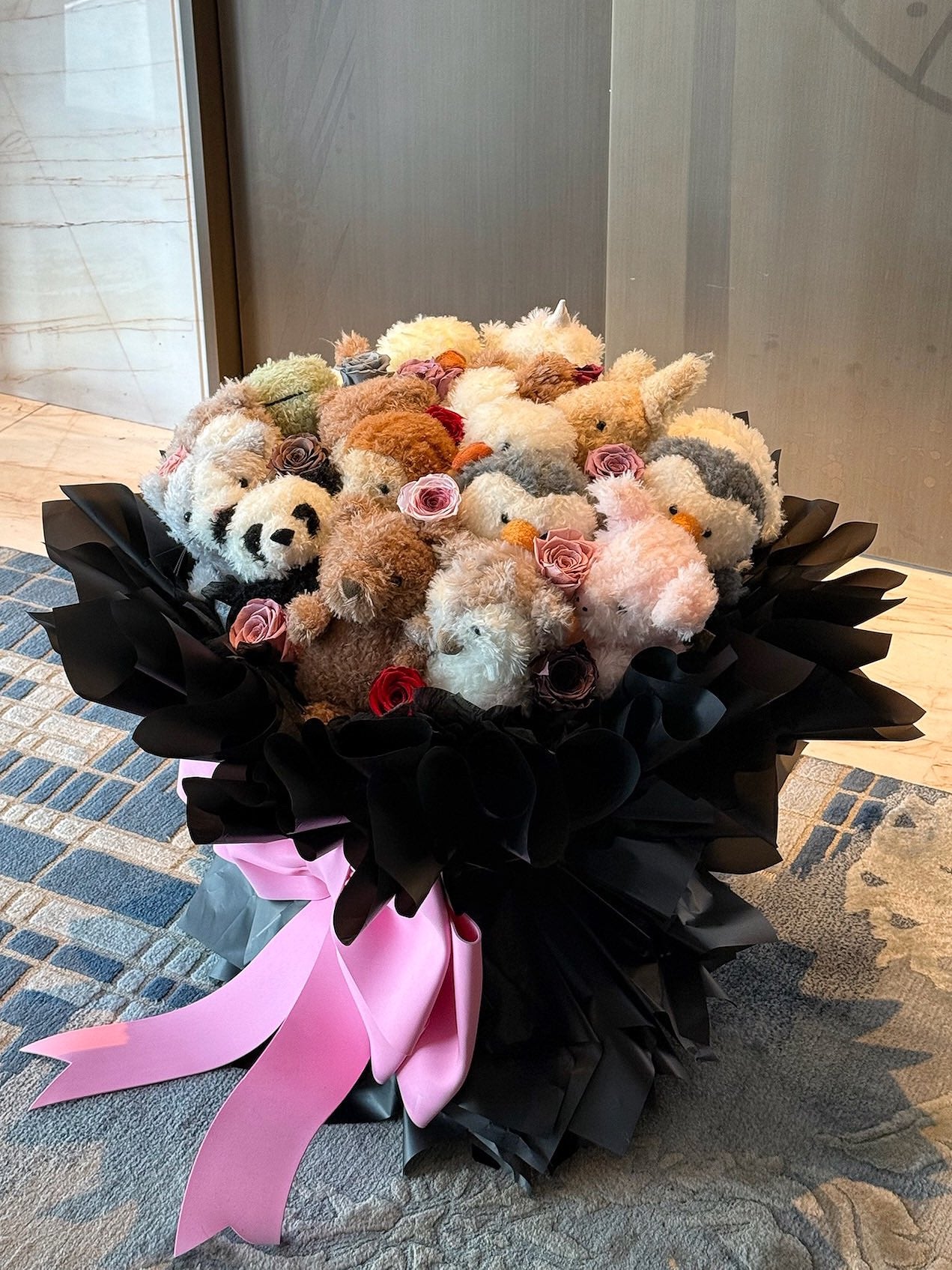 Comfort doll immortal rose gift box real flower immortal flower luxury birthday gift wedding proposal anniversary gift Valentine's Day gift Mother's Day gift