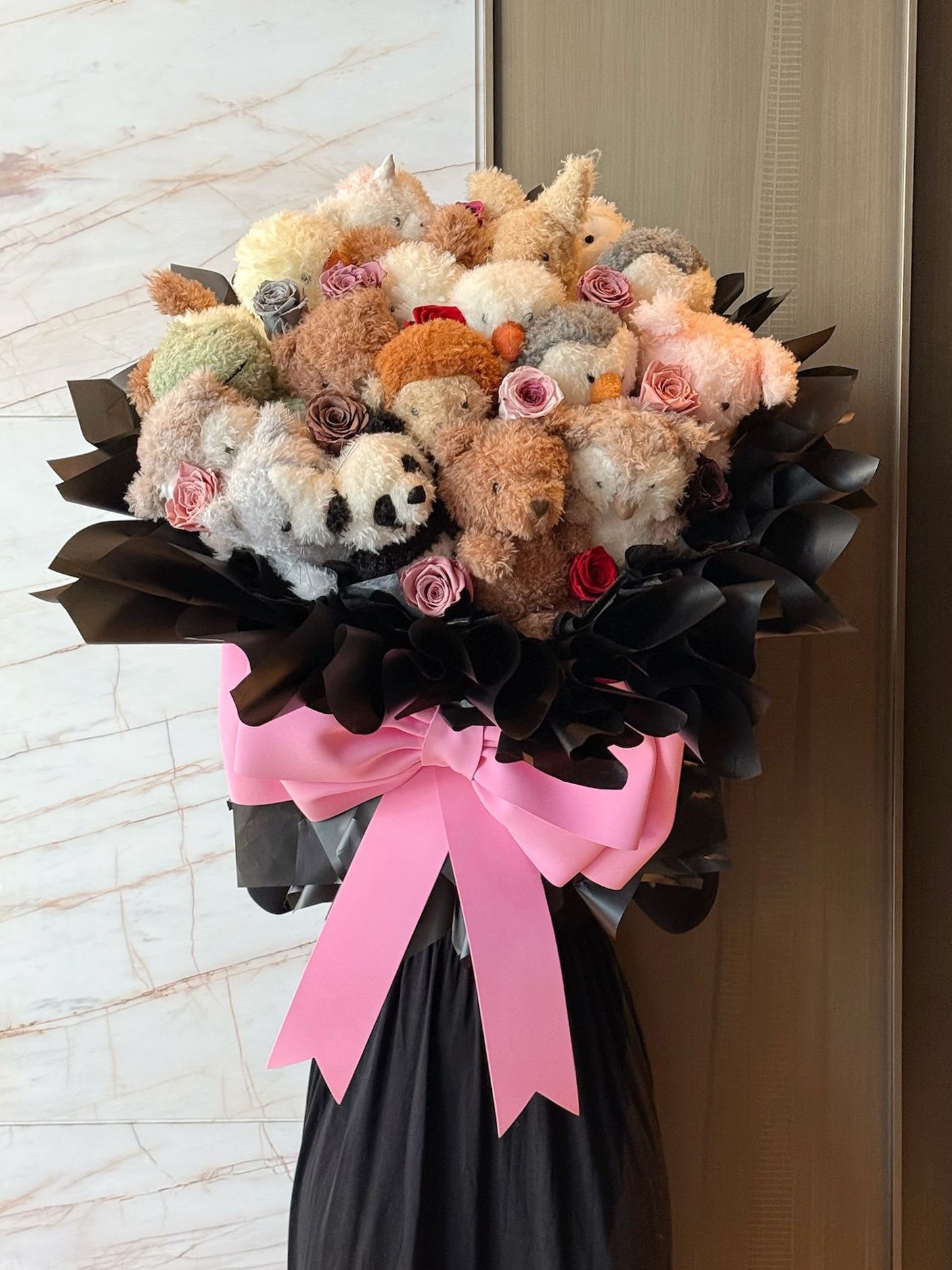 Comfort doll immortal rose gift box real flower immortal flower luxury birthday gift wedding proposal anniversary gift Valentine's Day gift Mother's Day gift