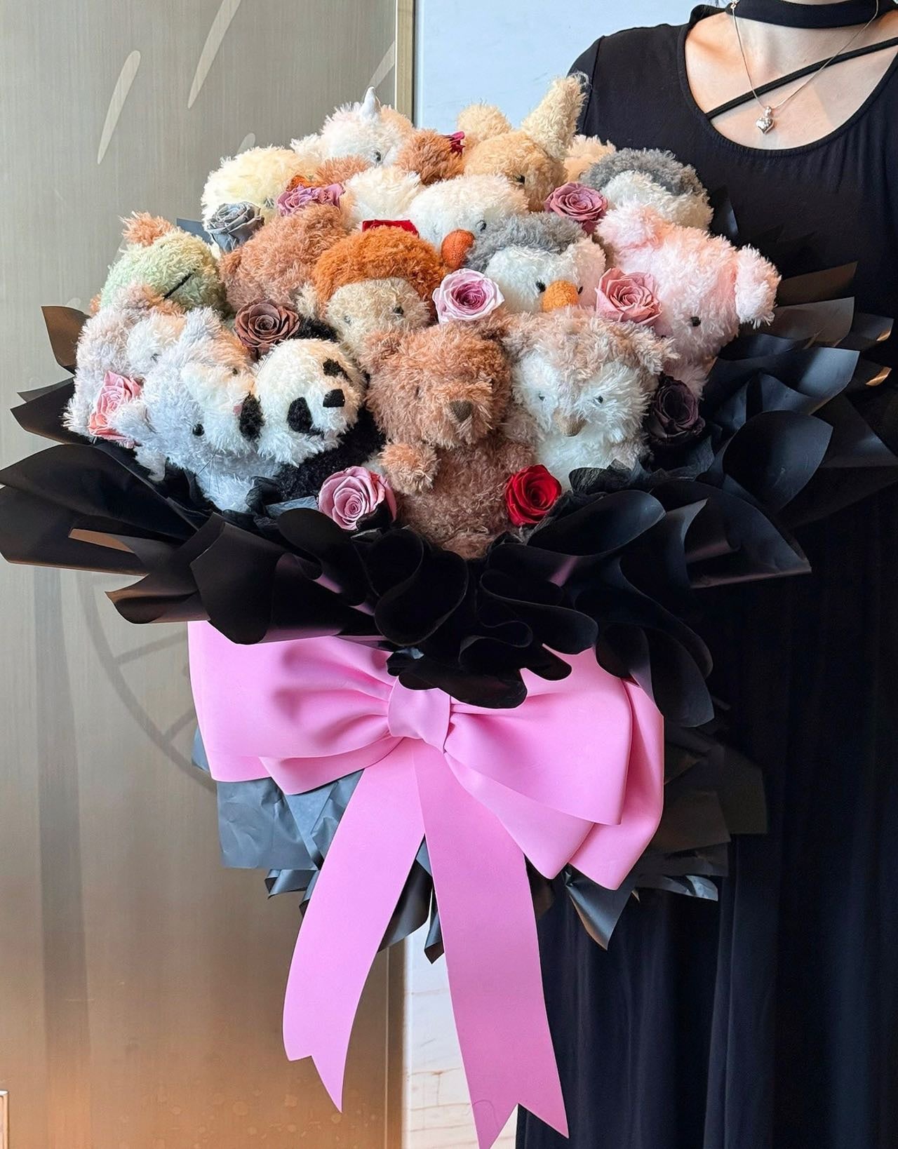 Comfort doll immortal rose gift box real flower immortal flower luxury birthday gift wedding proposal anniversary gift Valentine's Day gift Mother's Day gift