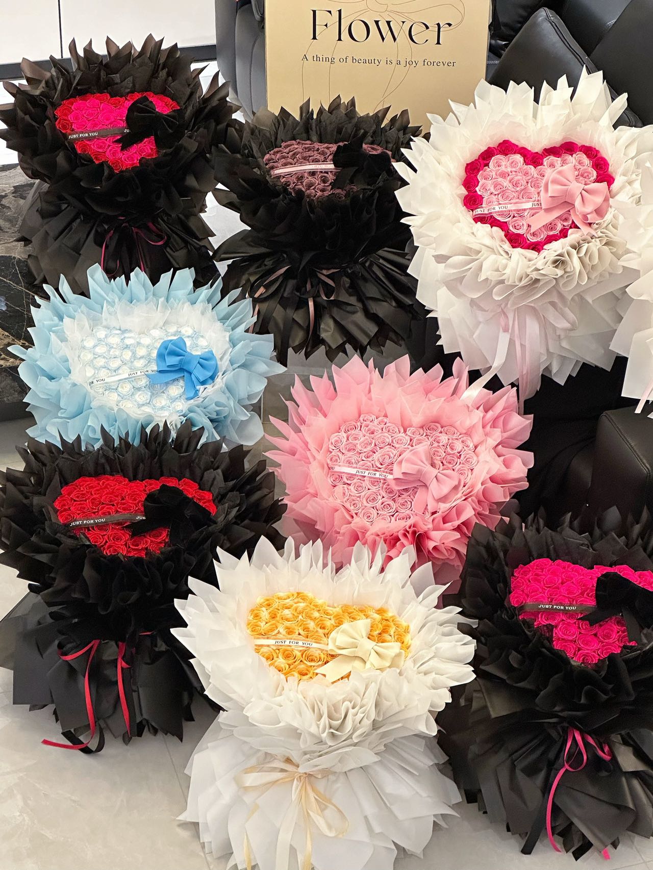 52 Preserved Flowers Love Bouquet Preserved Rose Gift Box Real Flowers Preserved Flowers Luxury Birthday Gift Wedding Proposal Anniversary Gift Valentine's Day Gift Mother's Day Gift