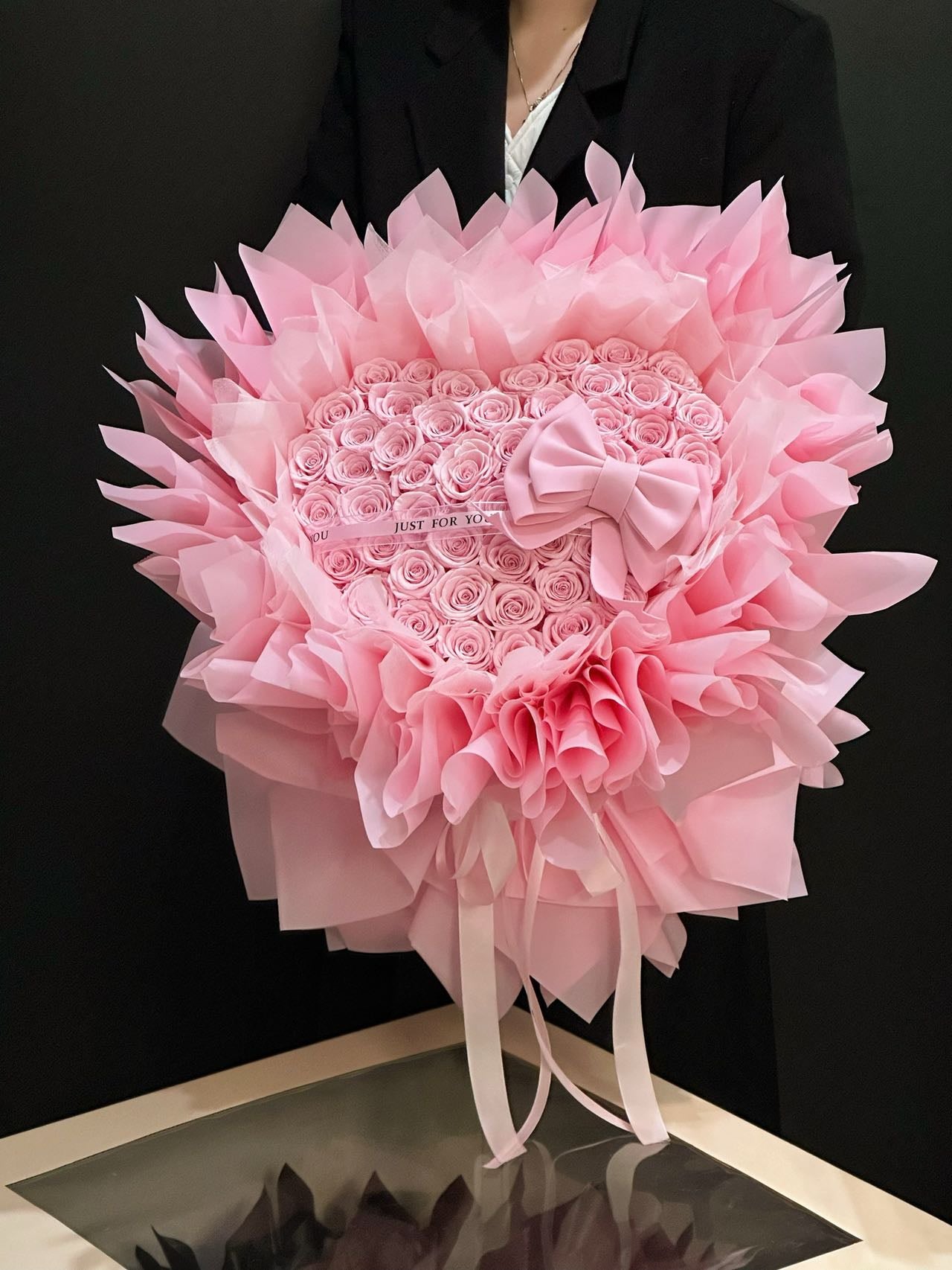 52 Preserved Flowers Love Bouquet Preserved Rose Gift Box Real Flowers Preserved Flowers Luxury Birthday Gift Wedding Proposal Anniversary Gift Valentine's Day Gift Mother's Day Gift