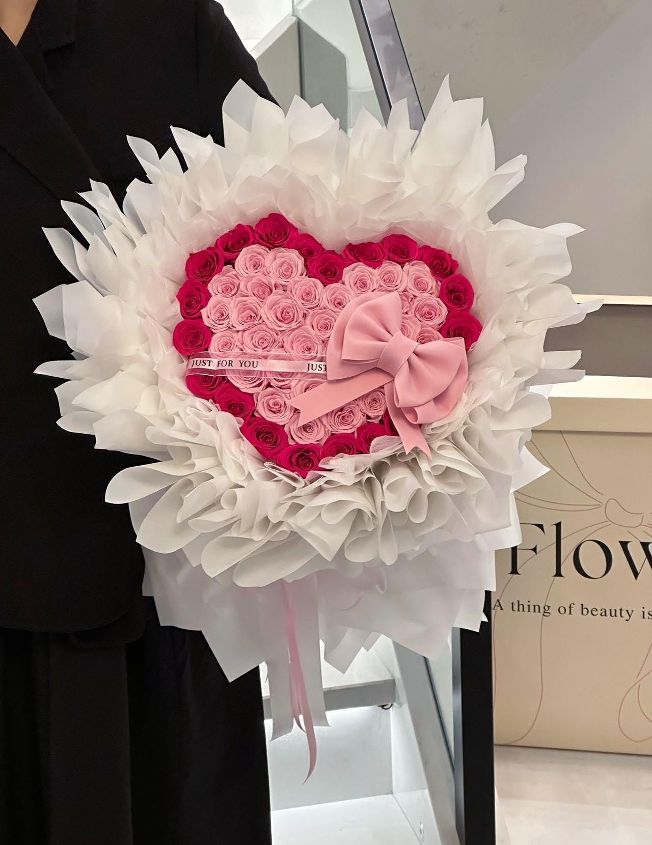 52 Preserved Flowers Love Bouquet Preserved Rose Gift Box Real Flowers Preserved Flowers Luxury Birthday Gift Wedding Proposal Anniversary Gift Valentine's Day Gift Mother's Day Gift