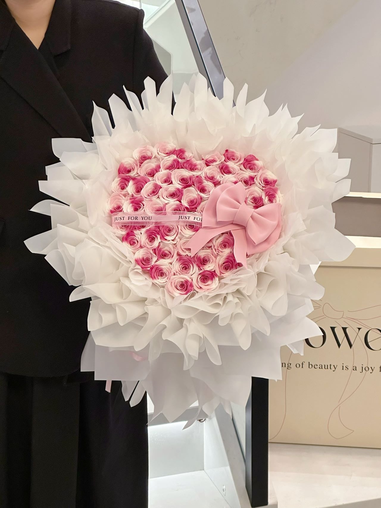 52 Preserved Flowers Love Bouquet Preserved Rose Gift Box Real Flowers Preserved Flowers Luxury Birthday Gift Wedding Proposal Anniversary Gift Valentine's Day Gift Mother's Day Gift