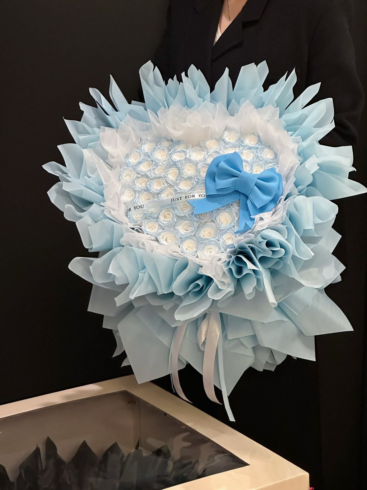 52 Preserved Flowers Love Bouquet Preserved Rose Gift Box Real Flowers Preserved Flowers Luxury Birthday Gift Wedding Proposal Anniversary Gift Valentine's Day Gift Mother's Day Gift