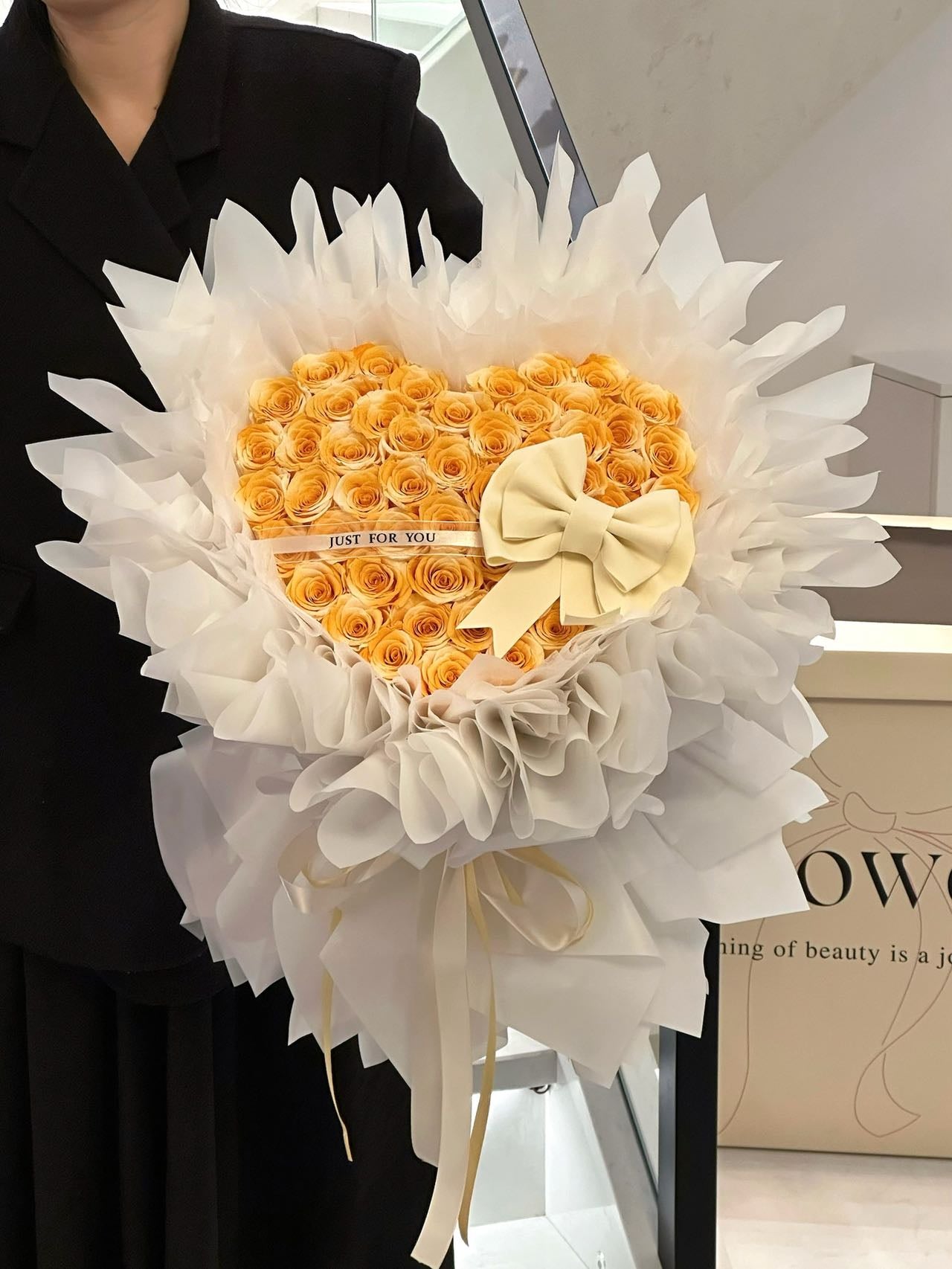 52 Preserved Flowers Love Bouquet Preserved Rose Gift Box Real Flowers Preserved Flowers Luxury Birthday Gift Wedding Proposal Anniversary Gift Valentine's Day Gift Mother's Day Gift