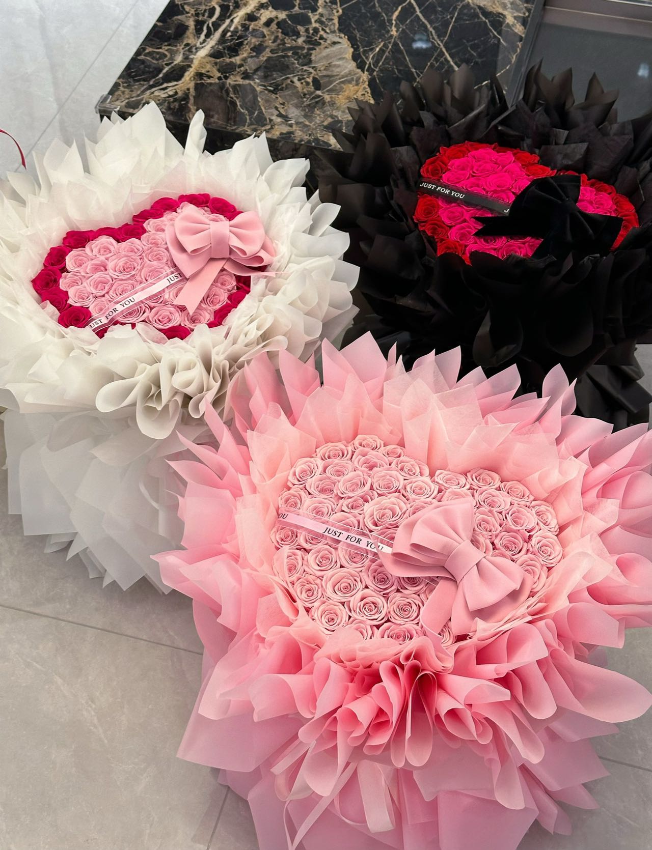 52 Preserved Flowers Love Bouquet Preserved Rose Gift Box Real Flowers Preserved Flowers Luxury Birthday Gift Wedding Proposal Anniversary Gift Valentine's Day Gift Mother's Day Gift