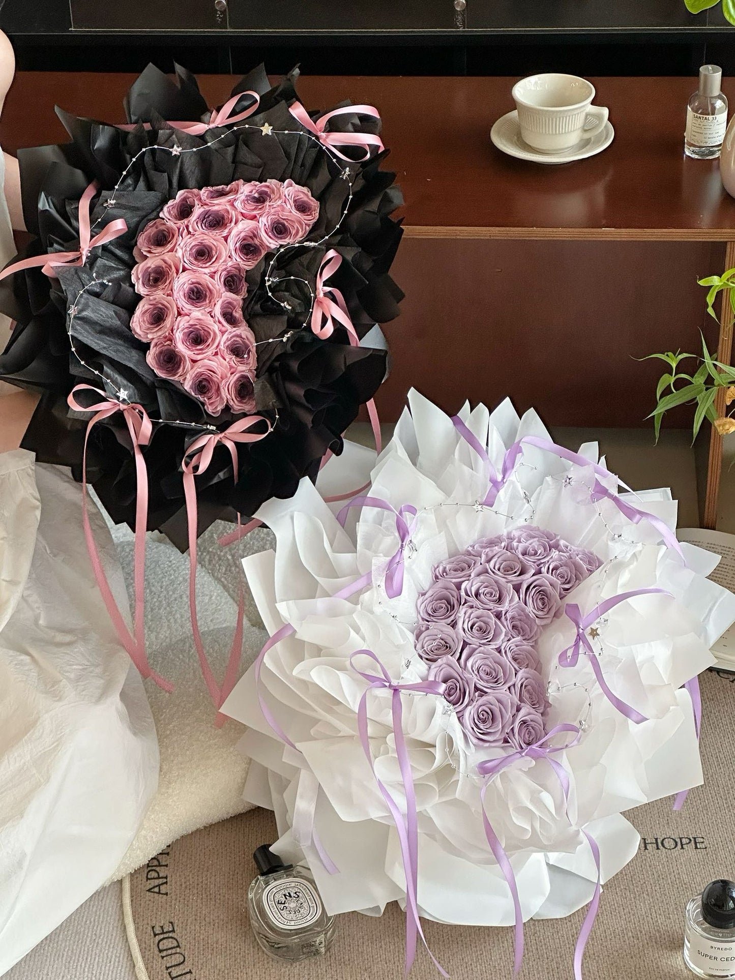 Preserved Flower Bouquet Preserved Rose Gift Box Real Flower Preserved Flower Luxury Birthday Gift Wedding Proposal Anniversary Gift Valentine's Day Gift Mother's Day Gift