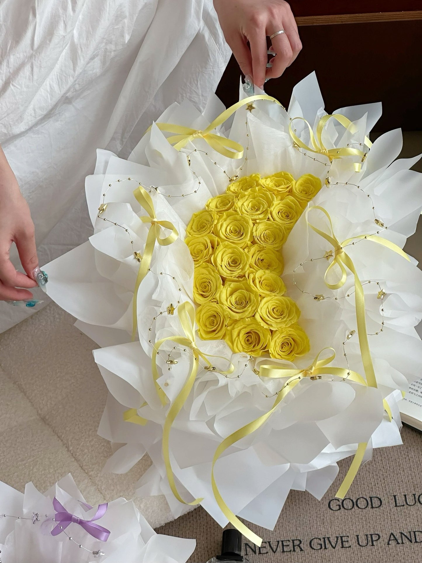 Preserved Flower Bouquet Preserved Rose Gift Box Real Flower Preserved Flower Luxury Birthday Gift Wedding Proposal Anniversary Gift Valentine's Day Gift Mother's Day Gift