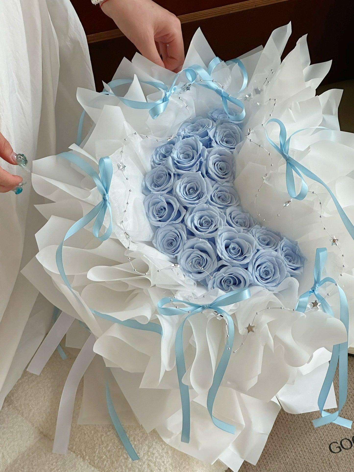 Preserved Flower Bouquet Preserved Rose Gift Box Real Flower Preserved Flower Luxury Birthday Gift Wedding Proposal Anniversary Gift Valentine's Day Gift Mother's Day Gift