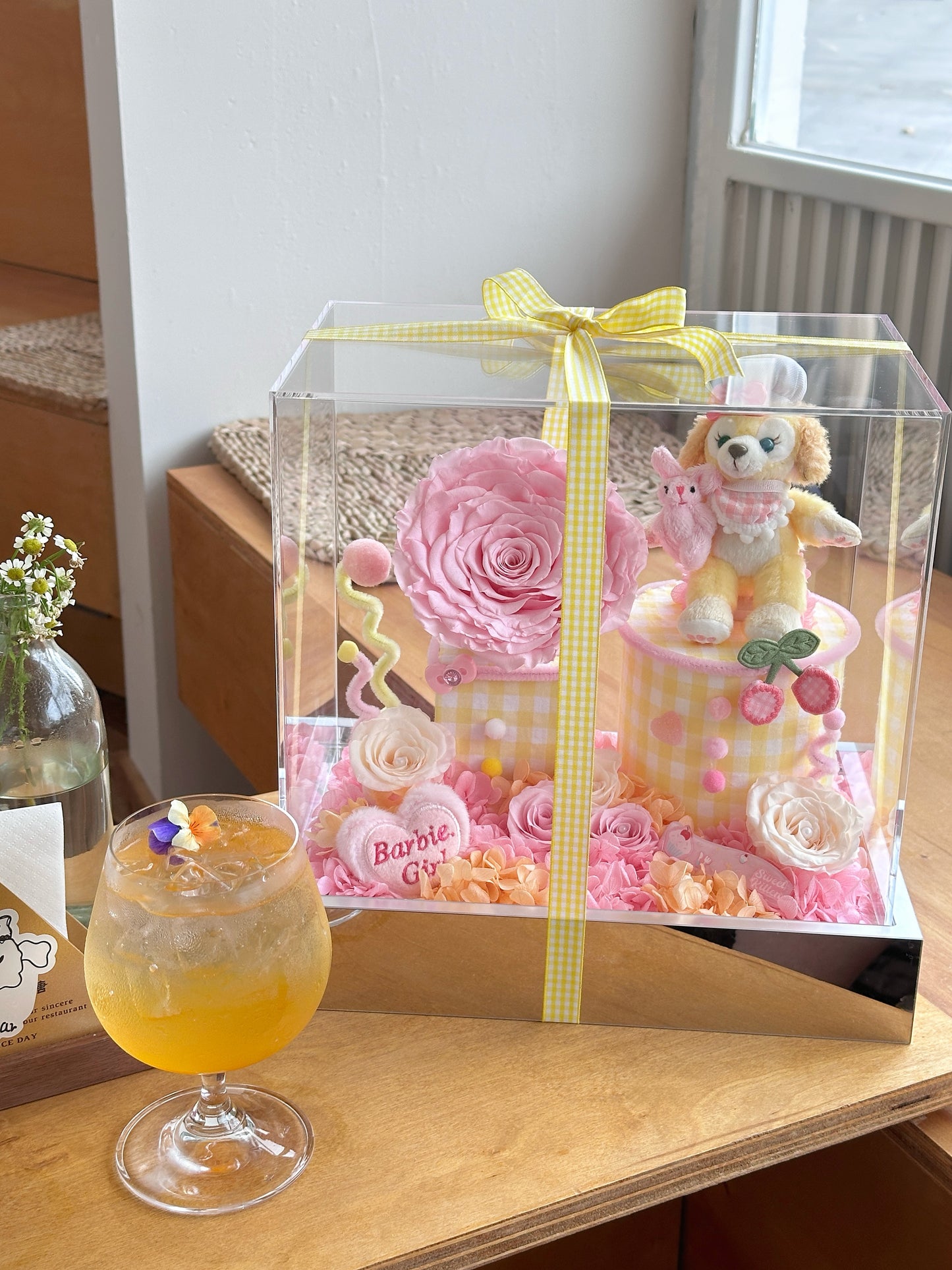 Eternal Rose and Hello Kitty combination garden Valentine's Day gift box birthday gift commemorative gift