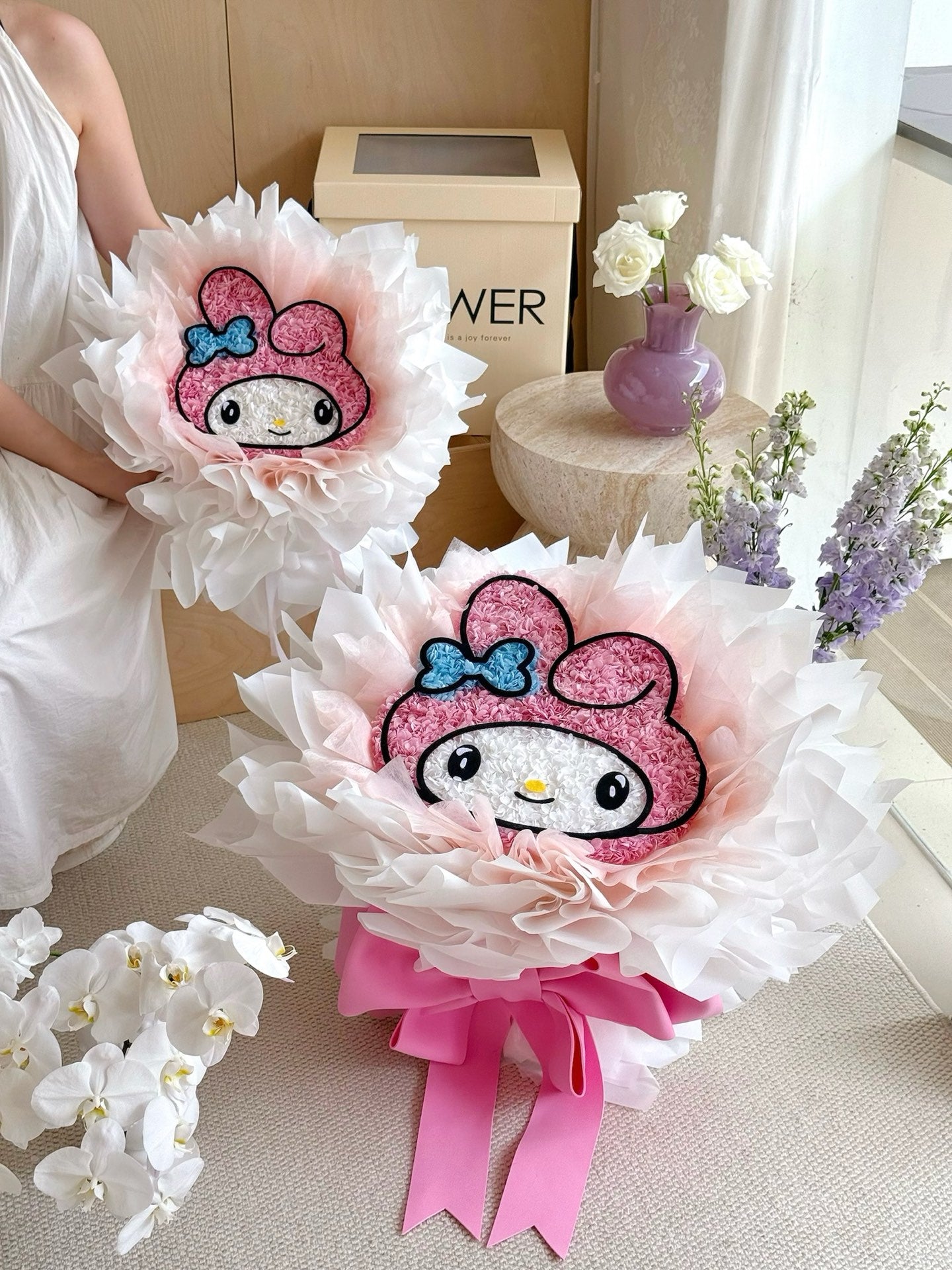 Preserved Rose Box - Preserved Flower Gift for Women, Wife, Girlfriend - Birthday, Anniversary, Valentine's Day, Preserved Flower, Rose Gift, Fresh FlowersHydrangea