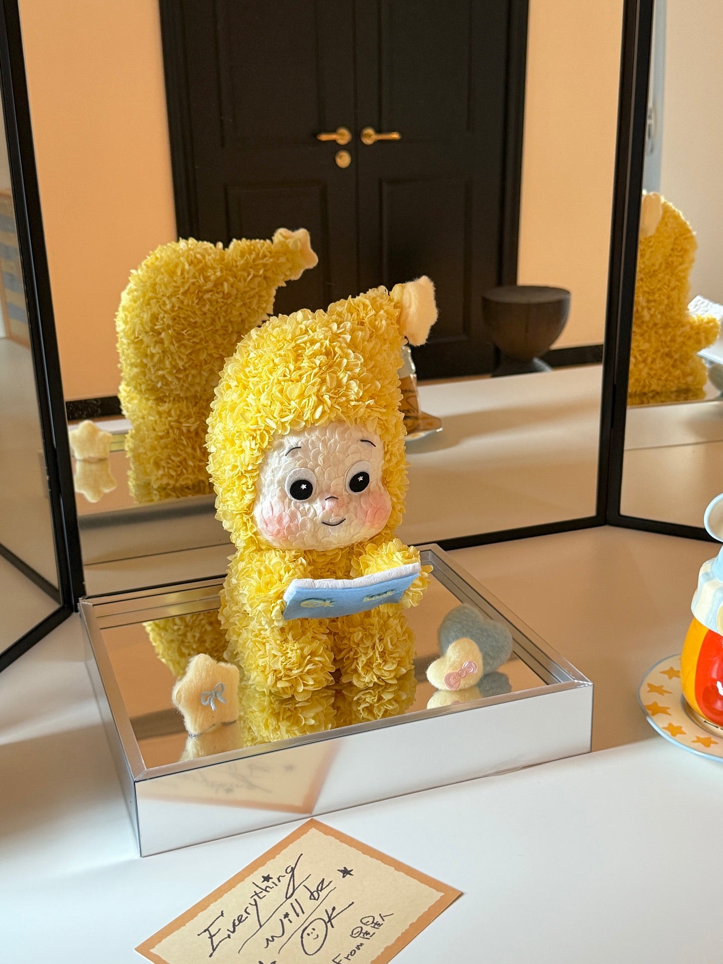 New preserved flower dolls star people ornaments everlasting flower hydrangea cute light luxury gift