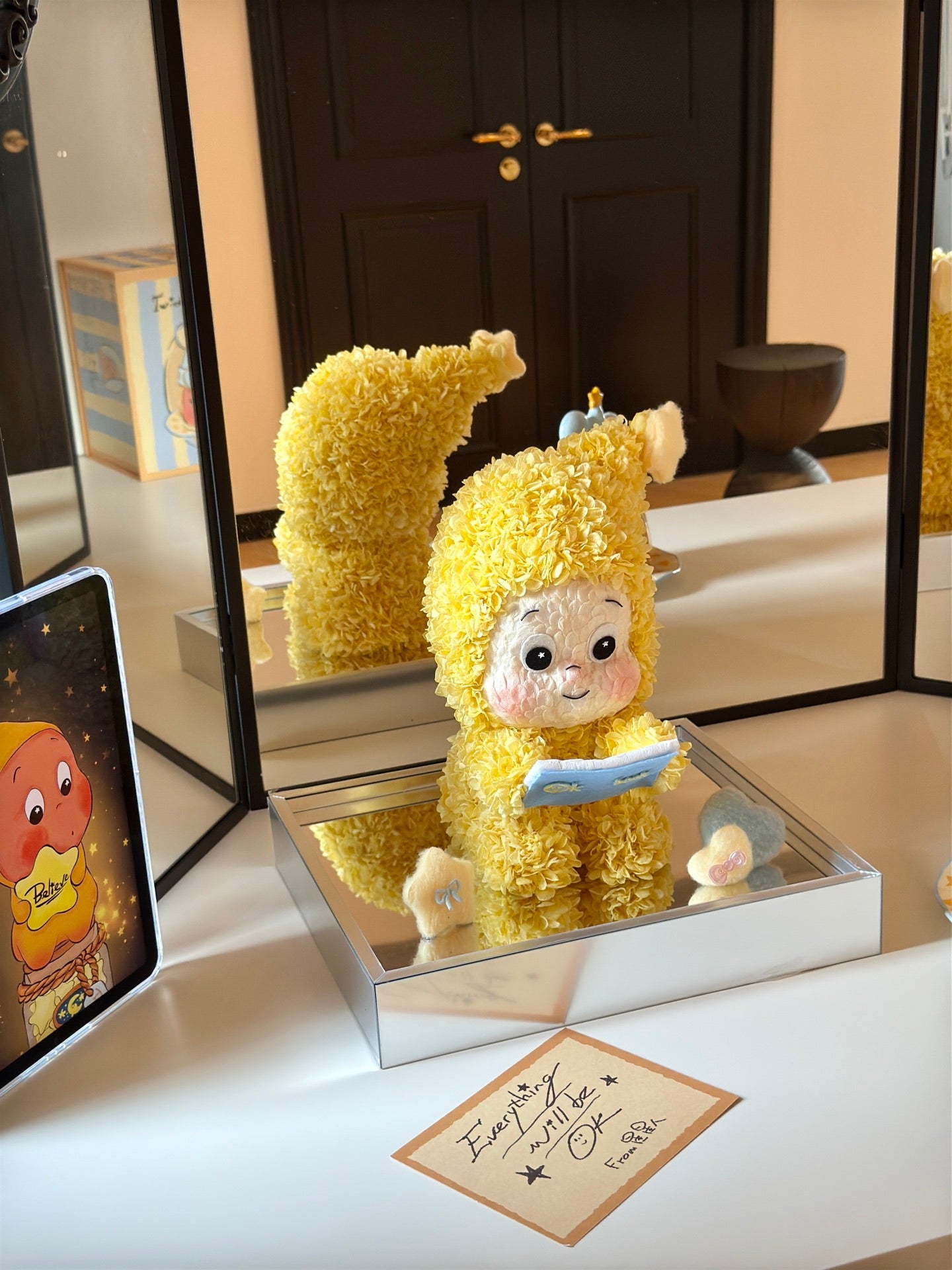 New preserved flower dolls star people ornaments everlasting flower hydrangea cute light luxury gift