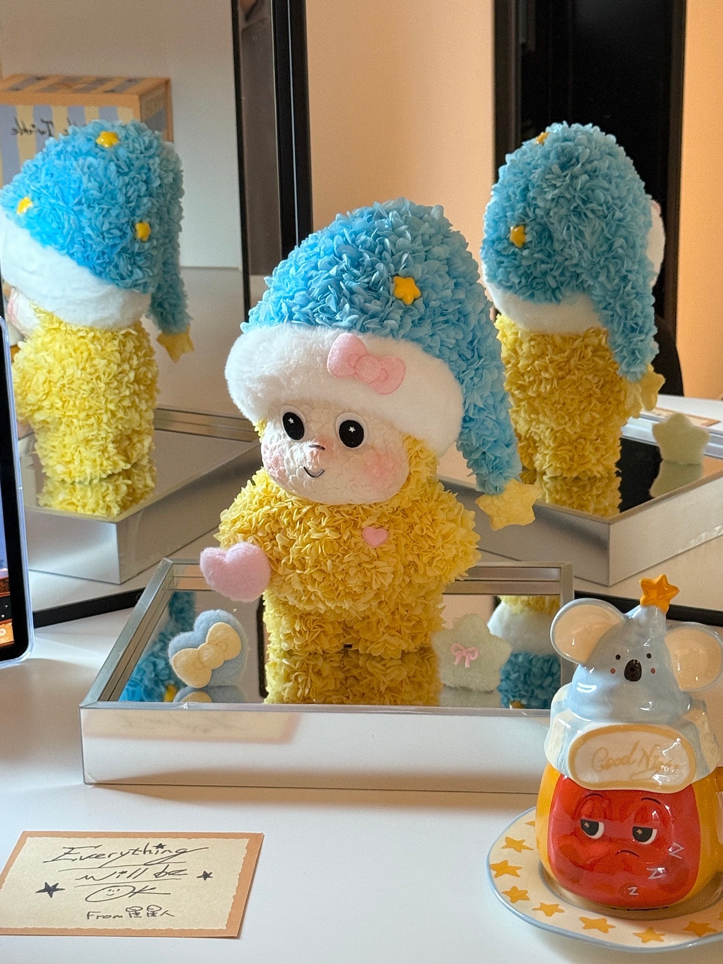 Valentine's Day Preserved Flower Goodnight Star Doll Real Preserved Flower Ornaments Internet Celebrity Ornaments Send Best Friend Send Child's Birthday Gift