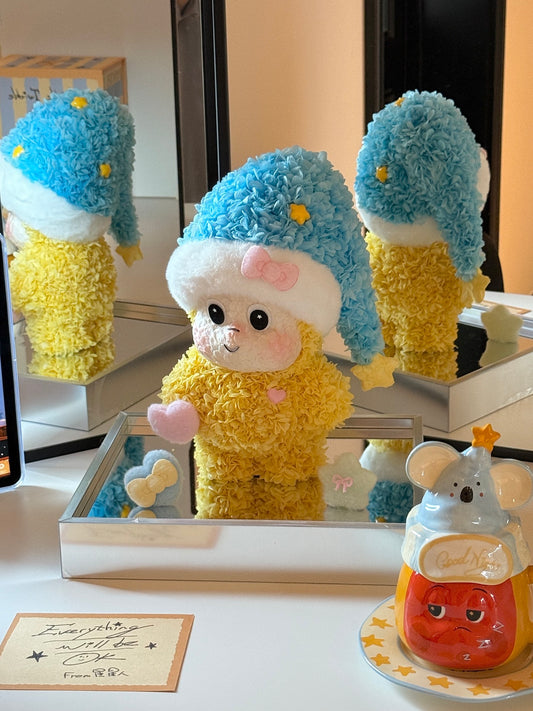 Valentine's Day Preserved Flower Goodnight Star Doll Real Preserved Flower Ornaments Internet Celebrity Ornaments Send Best Friend Send Child's Birthday Gift