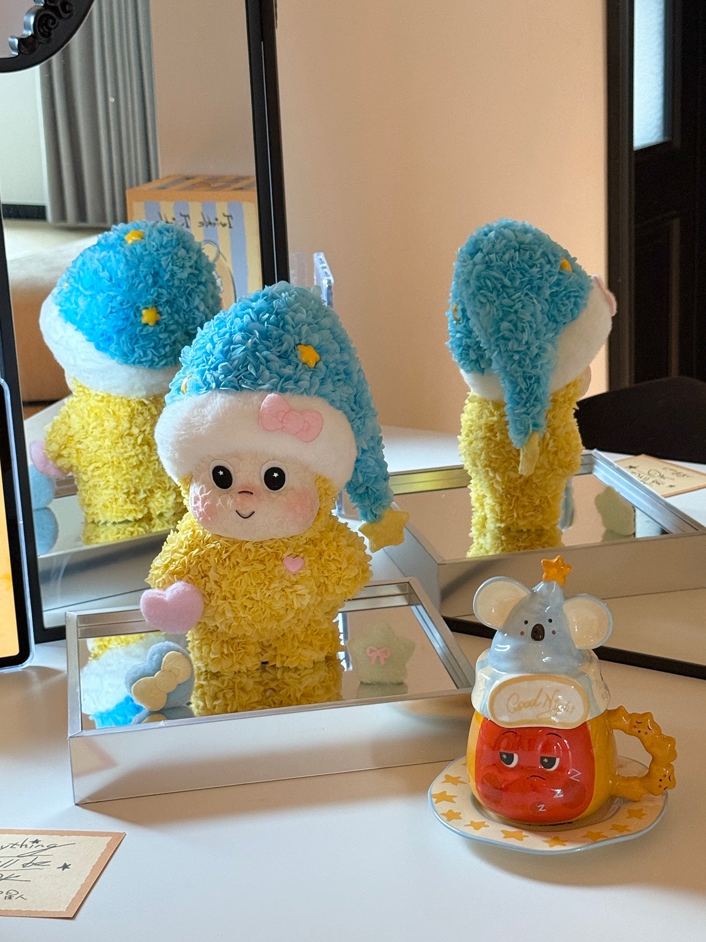 Valentine's Day Preserved Flower Goodnight Star Doll Real Preserved Flower Ornaments Internet Celebrity Ornaments Send Best Friend Send Child's Birthday Gift