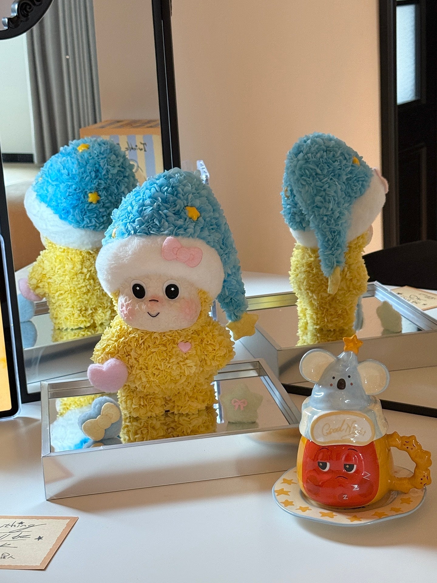 Valentine's Day Preserved Flower Goodnight Star Doll Real Preserved Flower Ornaments Internet Celebrity Ornaments Send Best Friend Send Child's Birthday Gift