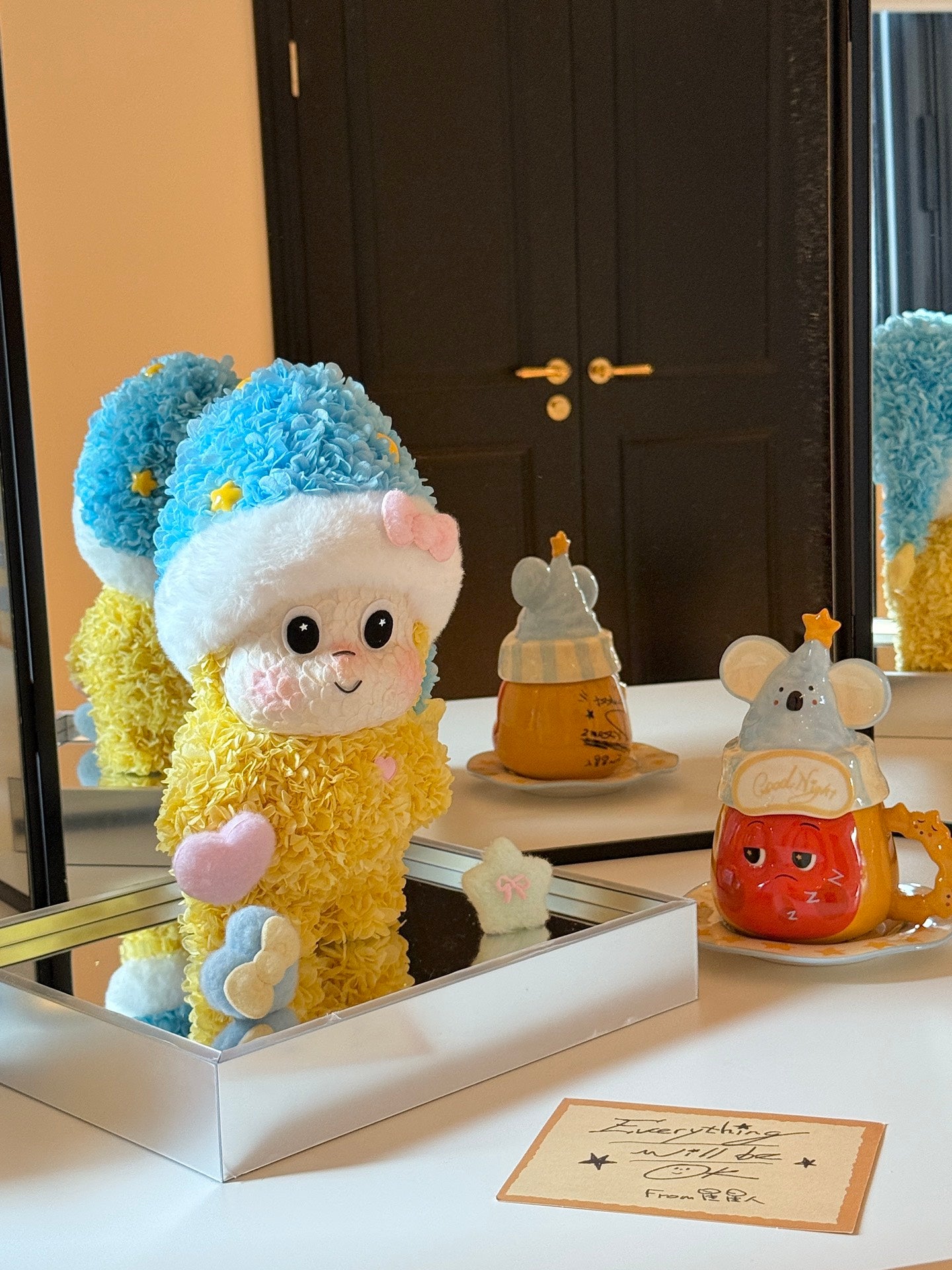 Valentine's Day Preserved Flower Goodnight Star Doll Real Preserved Flower Ornaments Internet Celebrity Ornaments Send Best Friend Send Child's Birthday Gift