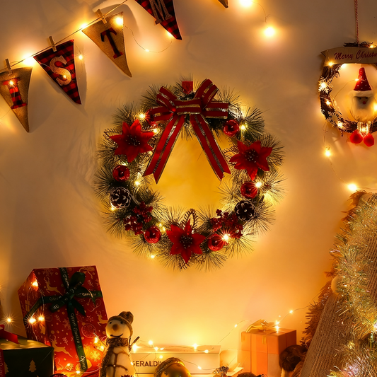 Christmas artificial wreaths, Christmas decorations, gift ornaments, scene decorations, door hangings