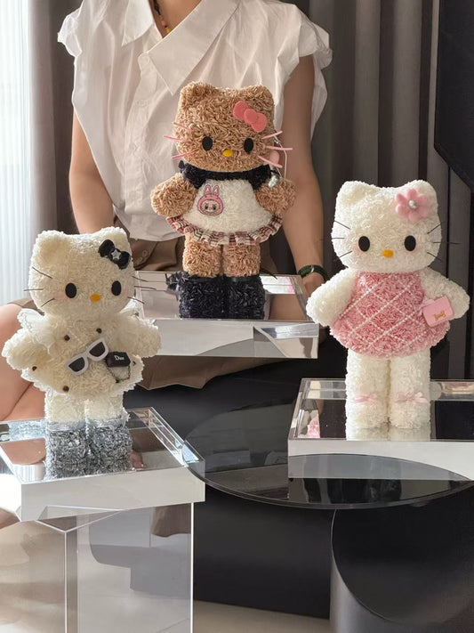 Flowers, gifts, birthday presents, eternal roses, hydrangeas, Hello Kitty dolls, indoor decorations