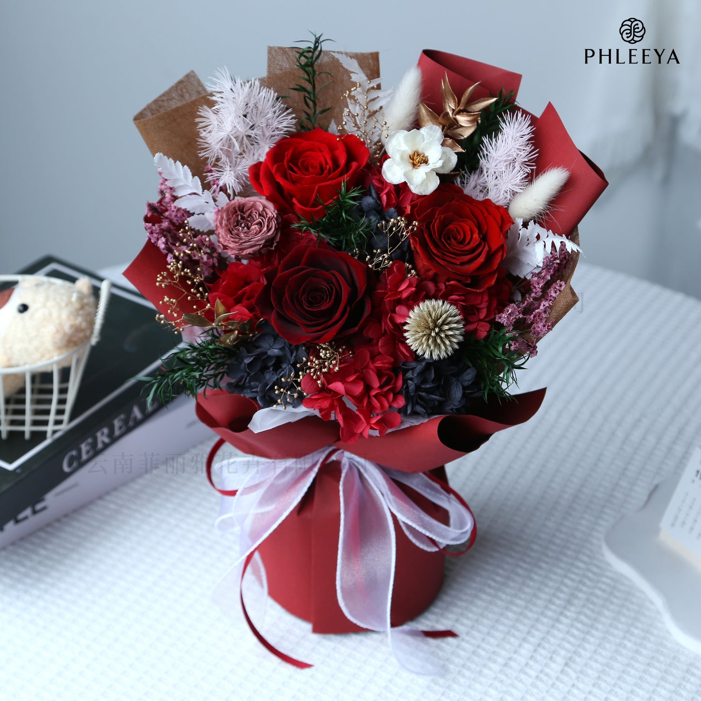 Preserved flowers for Teacher's Day, eternal roses, high-end preserved flowers as a Valentine's Day gift.