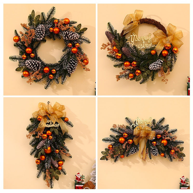 Holiday gifts, Christmas decorations, wreaths, rattan door ornaments, scene decorations, Christmas tree ornaments, hanging ornaments